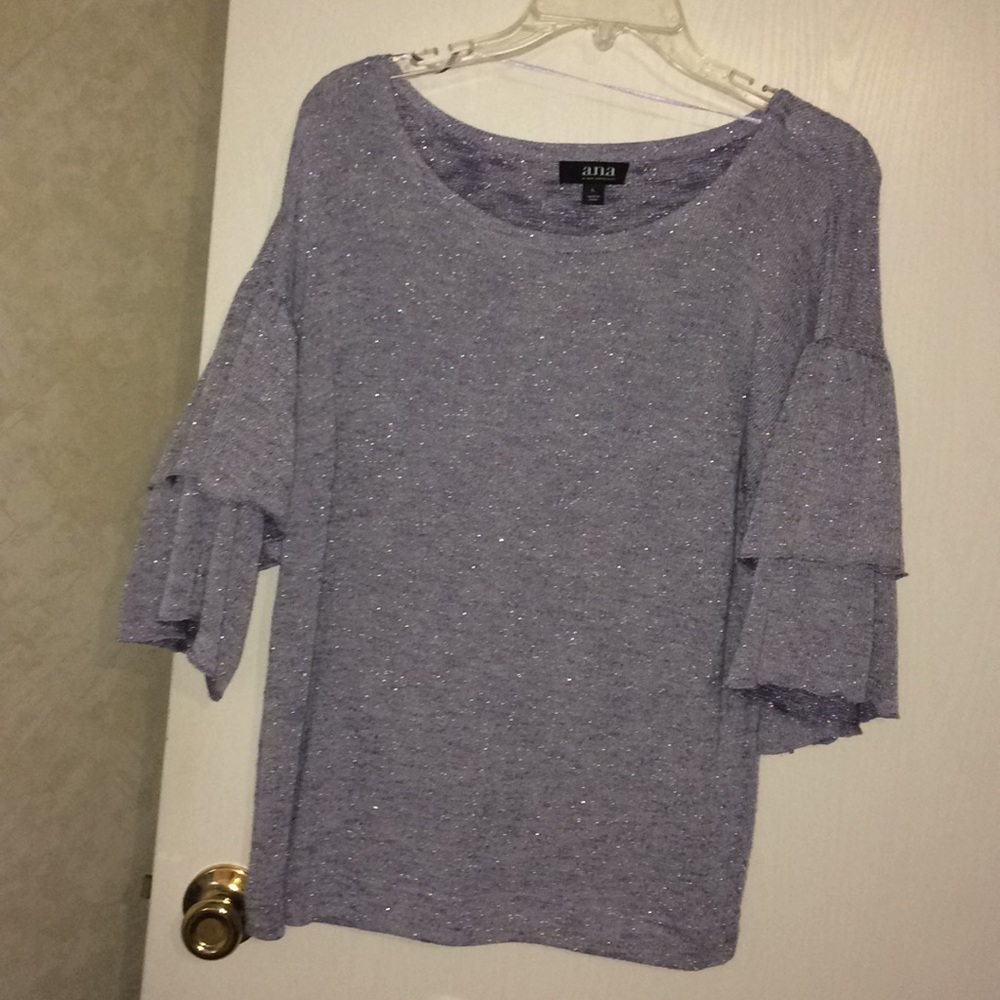 A.n.a Light weight sweater. Flutter sleeve.